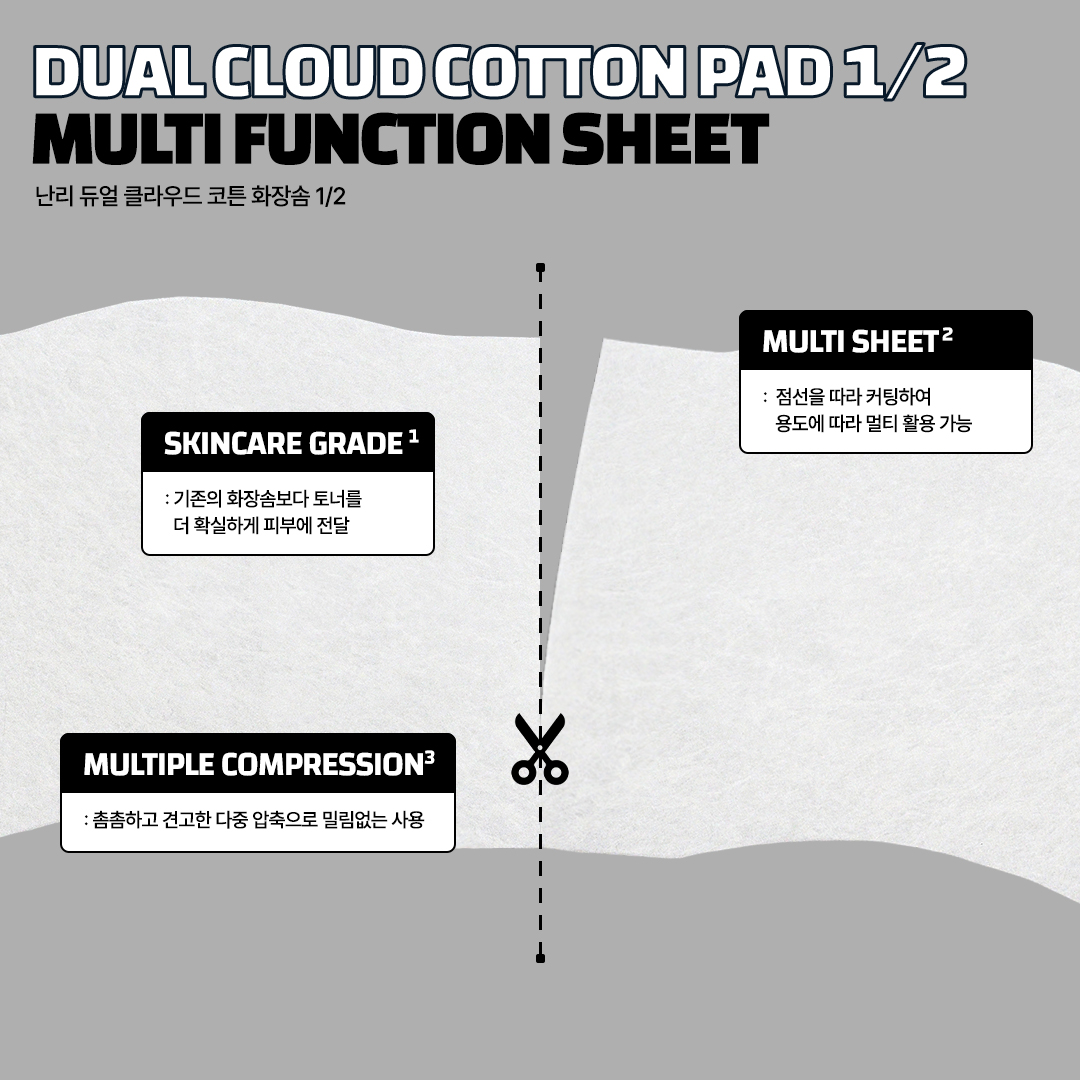 Dual Cloud Cotton Pad